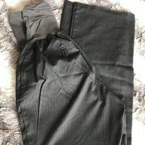Motherhood Maternity Grey XLPinstriped Dress Pants